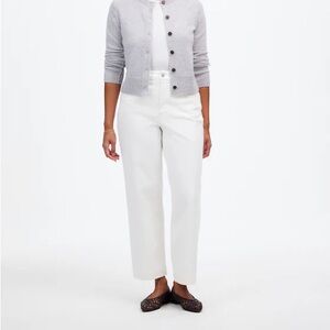 Madewell The Curvy Perfect Vintage Wide-Leg Crop Jean in tile white Size 29